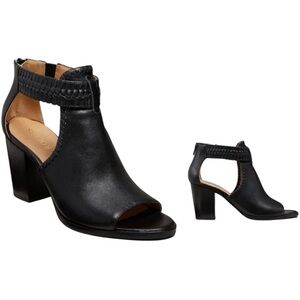 Jack Rogers Tinsley Open Toe Ankle Boots size 9 Black